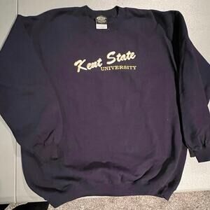 Vintage Kent State Crewneck Sweatshirt Embroidery Lg